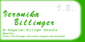 veronika billinger business card